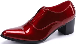 Men's Slip-on Cuban Heel Leather Loafer