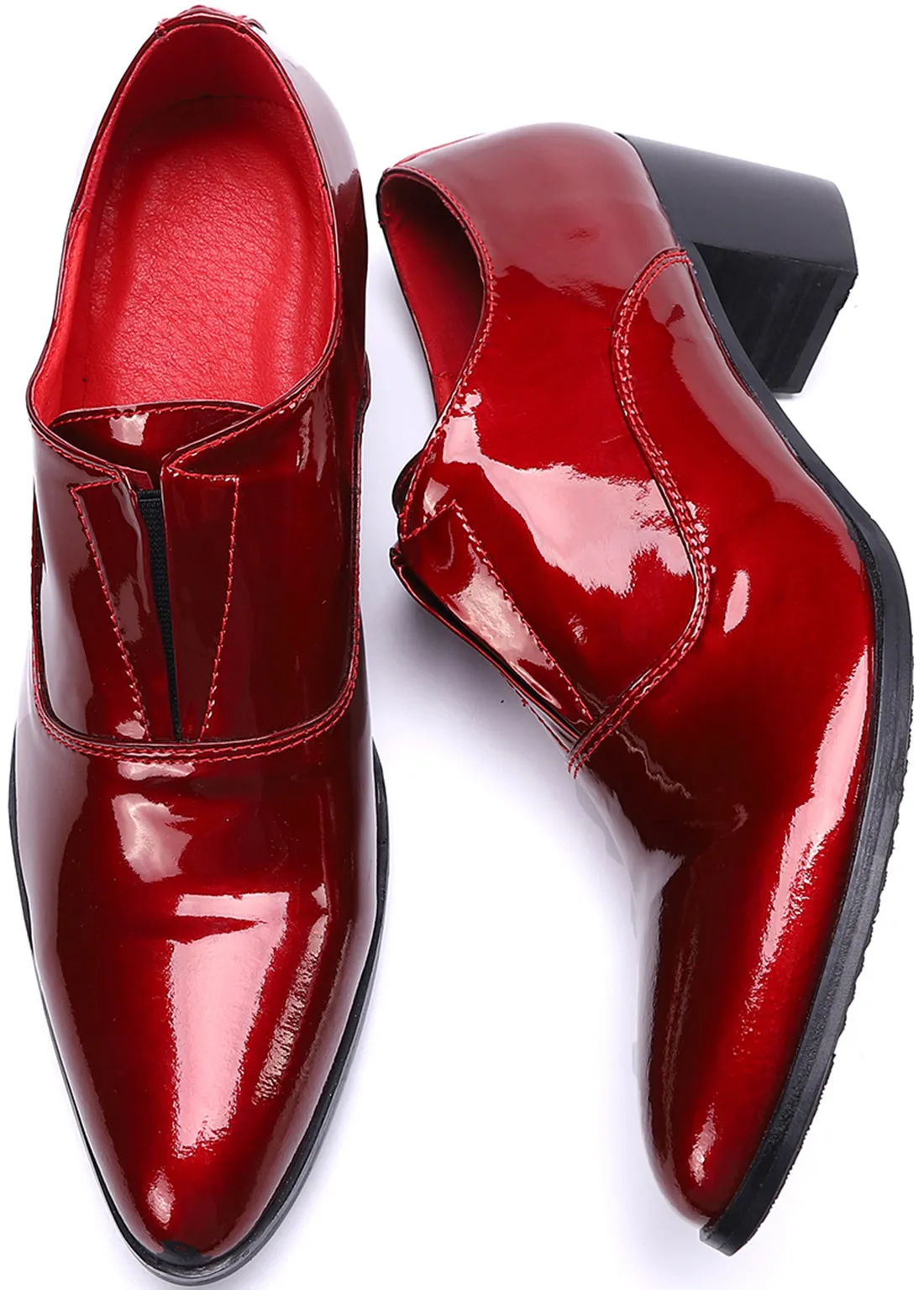 Men's Slip-on Cuban Heel Leather Loafer