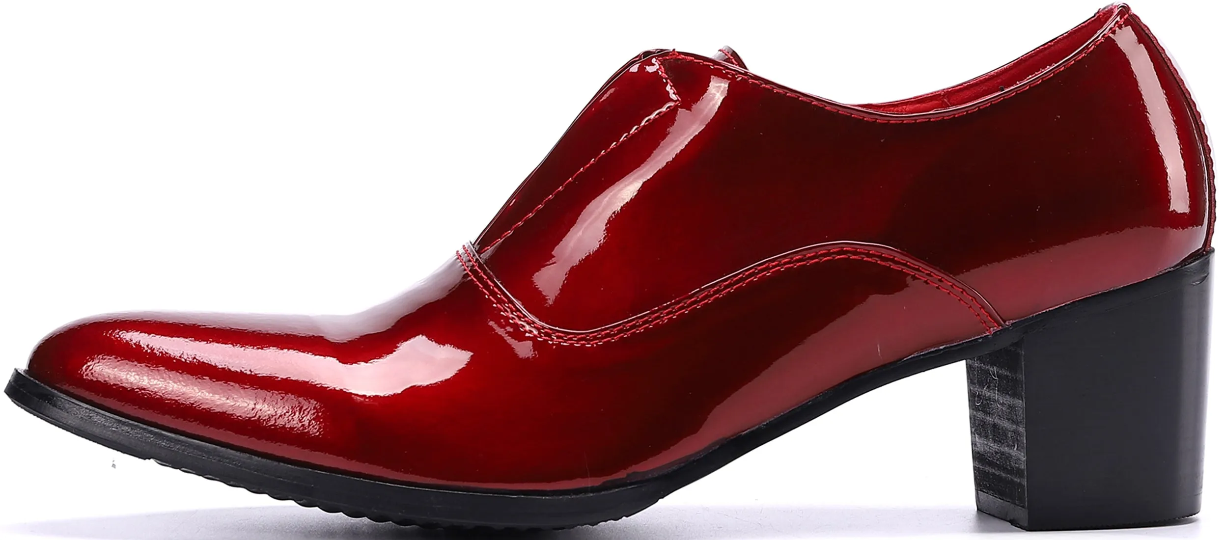 Men's Slip-on Cuban Heel Leather Loafer