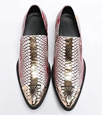 Men's Western Loafers Gold Tip