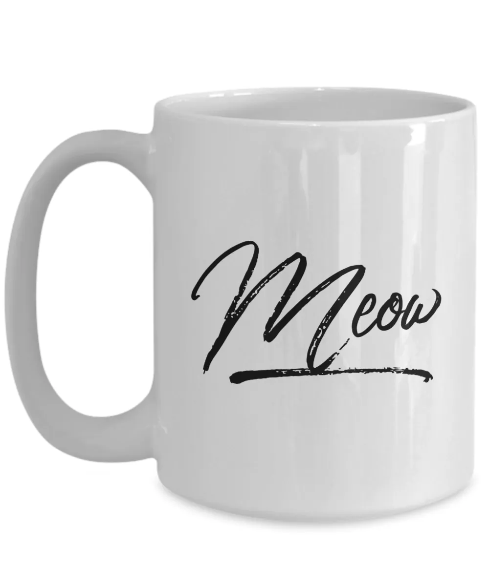 Meow Cat Coffee Mug Ceramic Coffee Cup