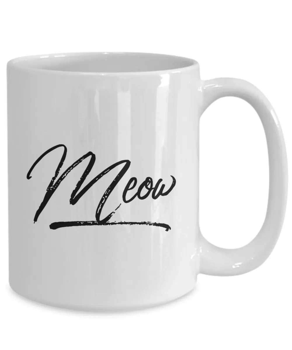 Meow Cat Coffee Mug Ceramic Coffee Cup