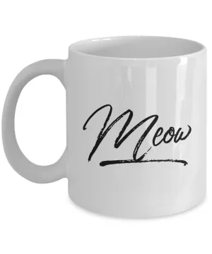 Meow Cat Coffee Mug Ceramic Coffee Cup