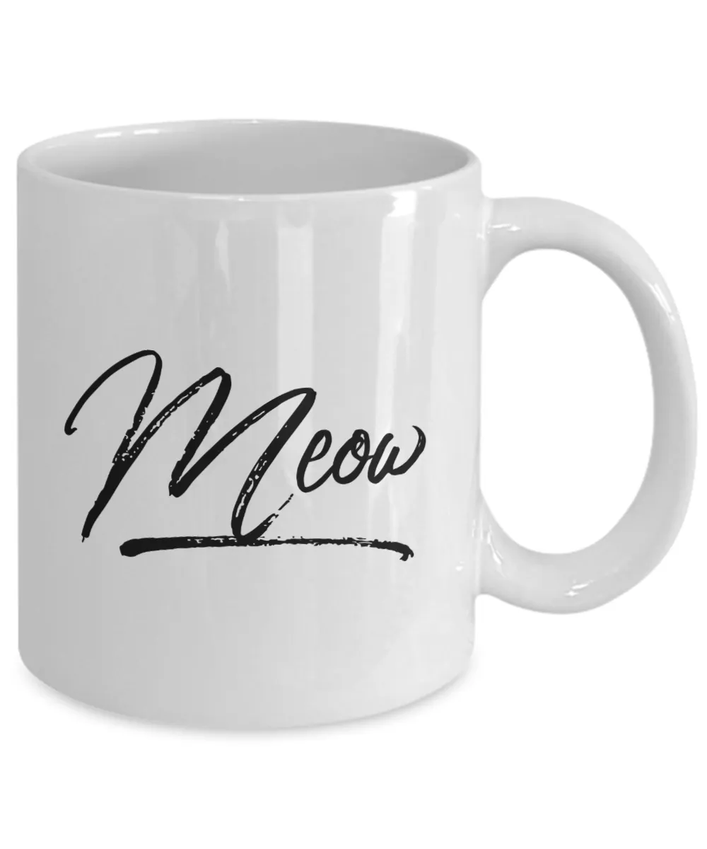 Meow Cat Coffee Mug Ceramic Coffee Cup