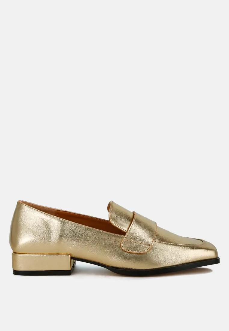 Metallic Penny Loafers By RAG