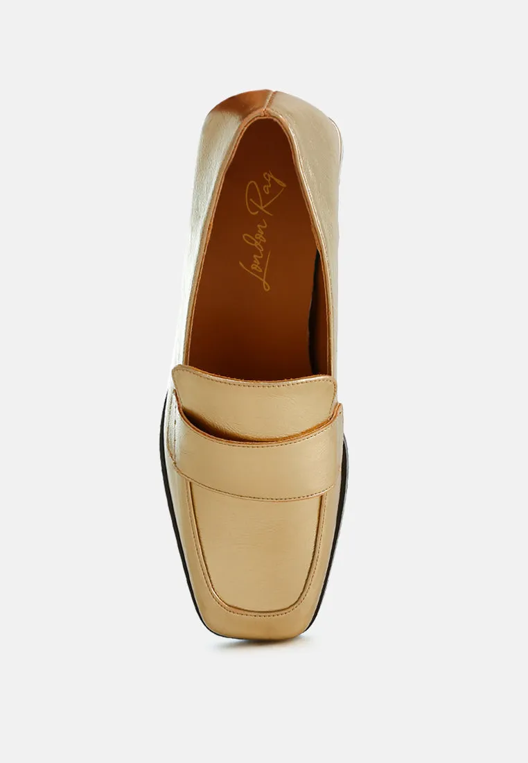 Metallic Penny Loafers By RAG