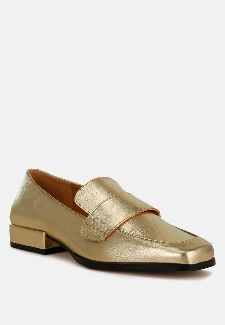 Metallic Penny Loafers By RAG