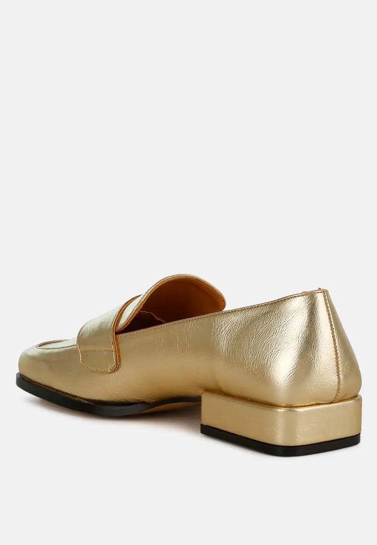 Metallic Penny Loafers By RAG