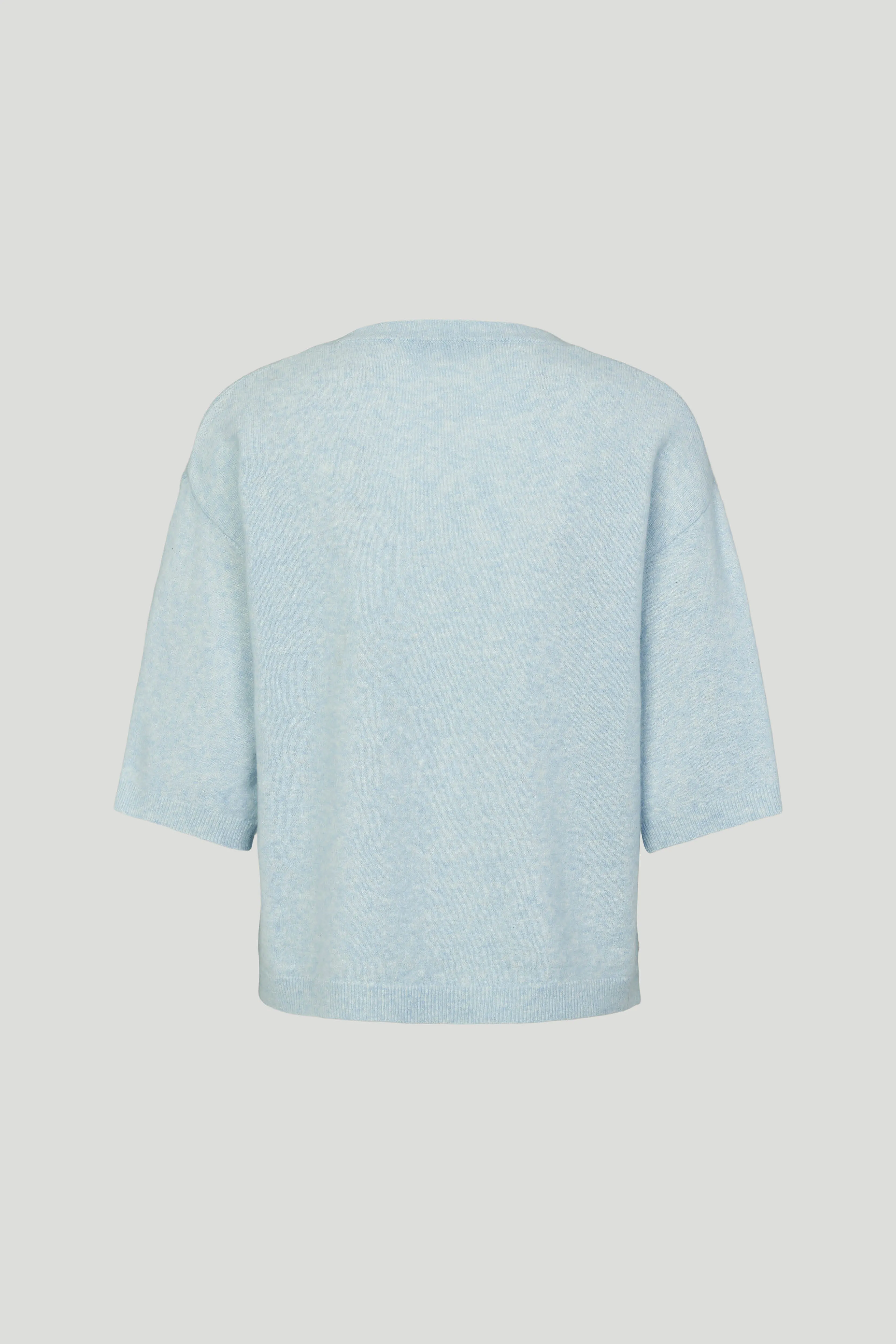 Montero striktrøje - Light blue melange