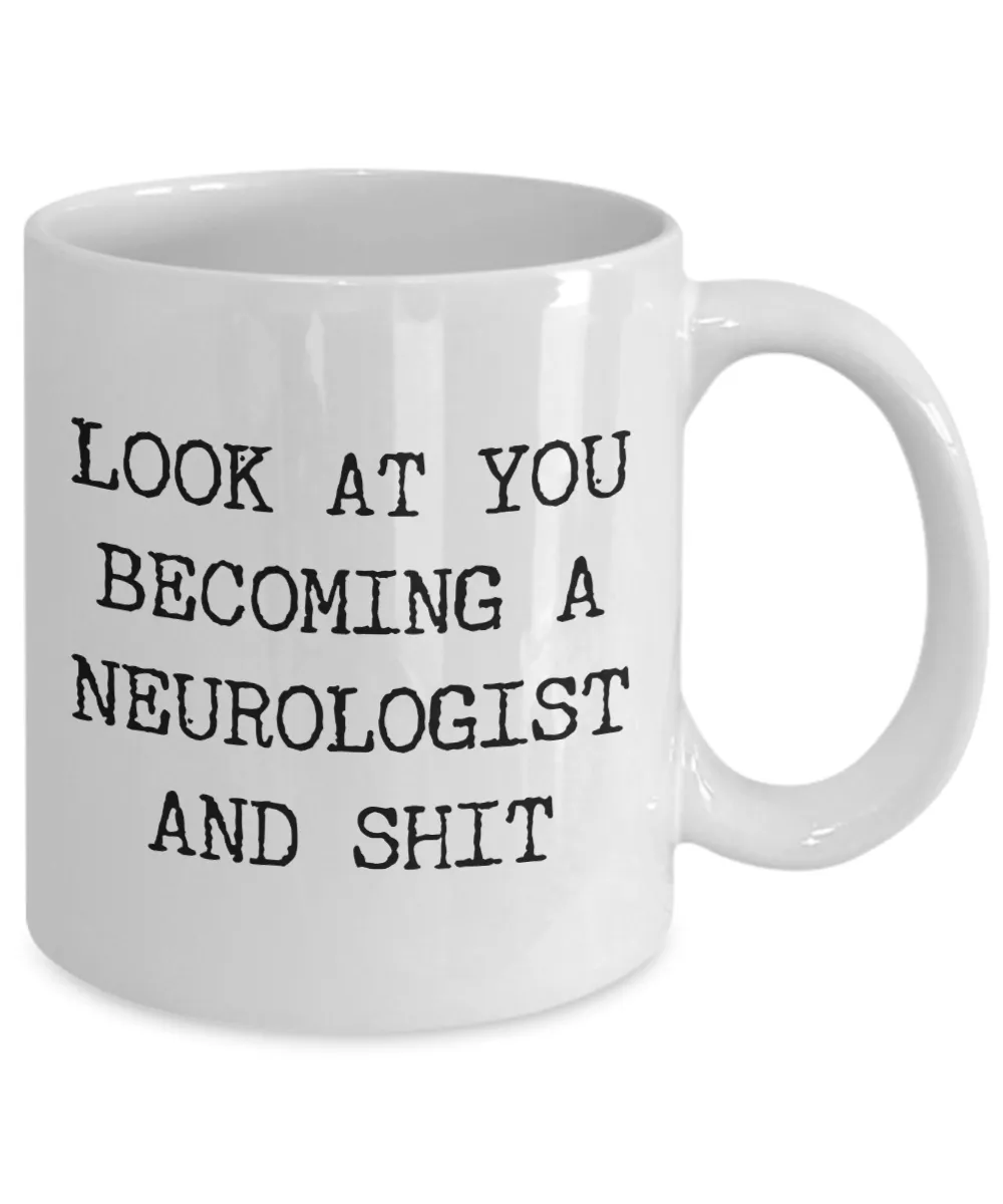 Neurologist Mug Funny Neurology Graduation Gift for Medical Degree Student Internship Residency Fellowship Board Certified Coffee Cup