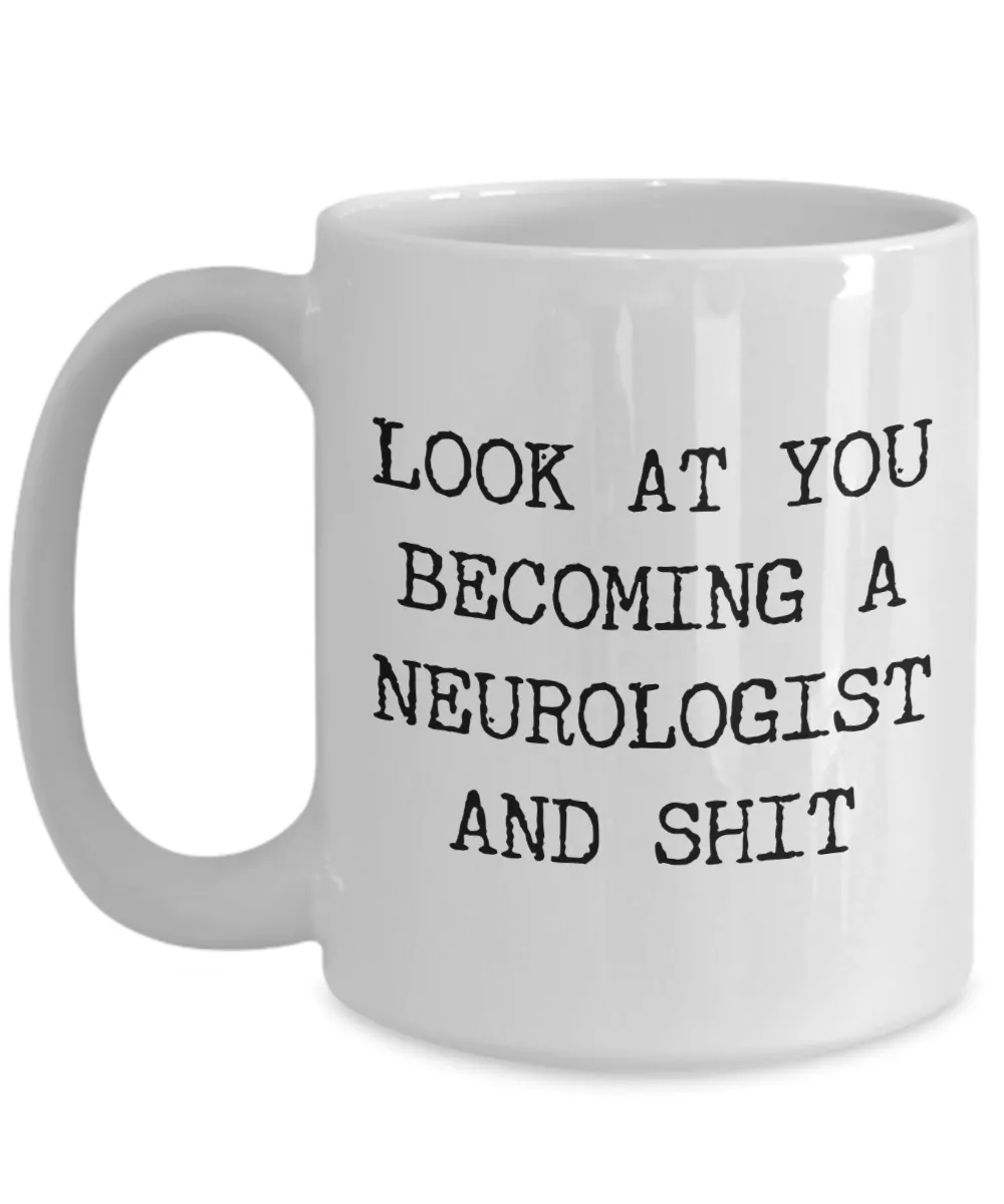 Neurologist Mug Funny Neurology Graduation Gift for Medical Degree Student Internship Residency Fellowship Board Certified Coffee Cup