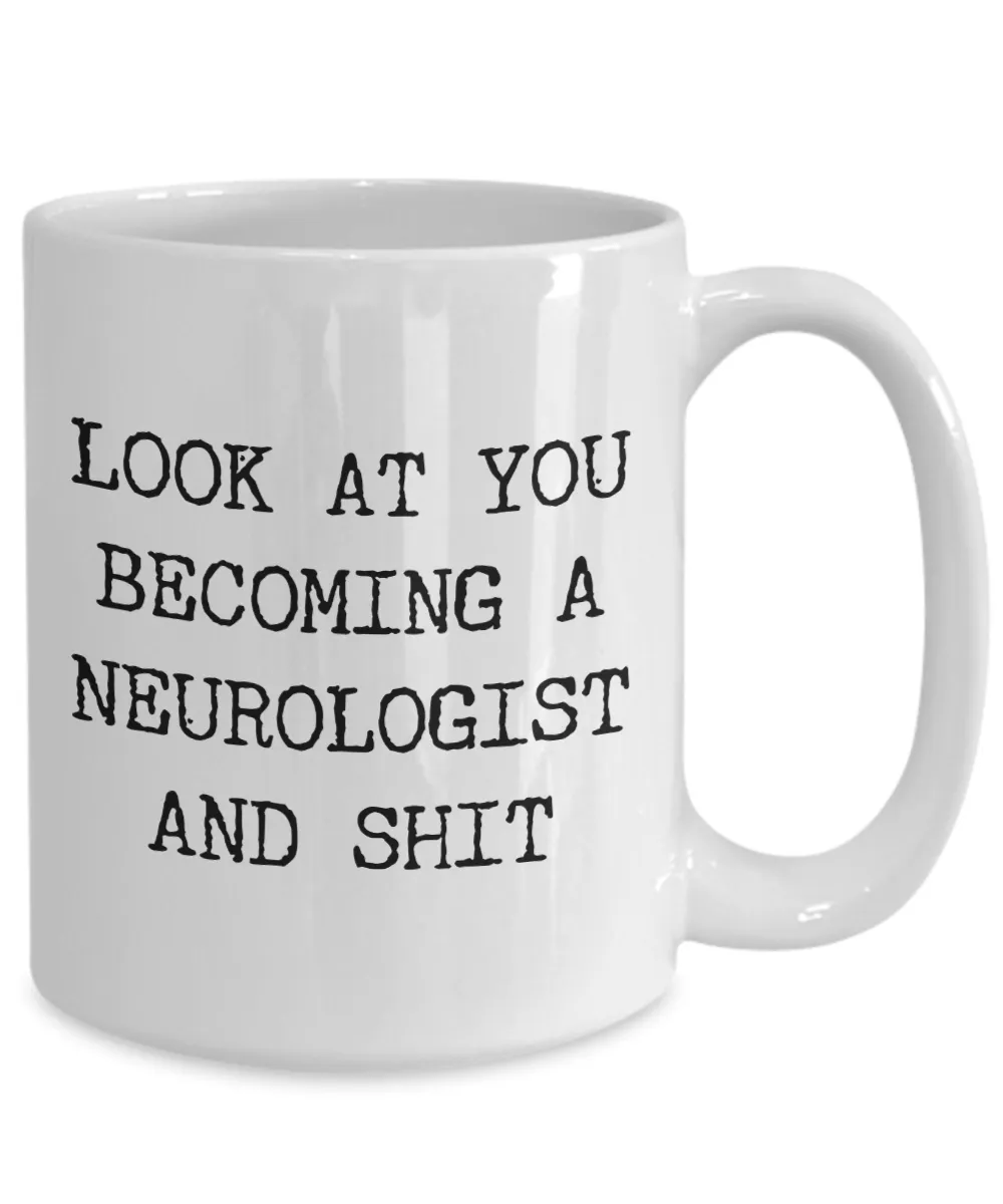 Neurologist Mug Funny Neurology Graduation Gift for Medical Degree Student Internship Residency Fellowship Board Certified Coffee Cup