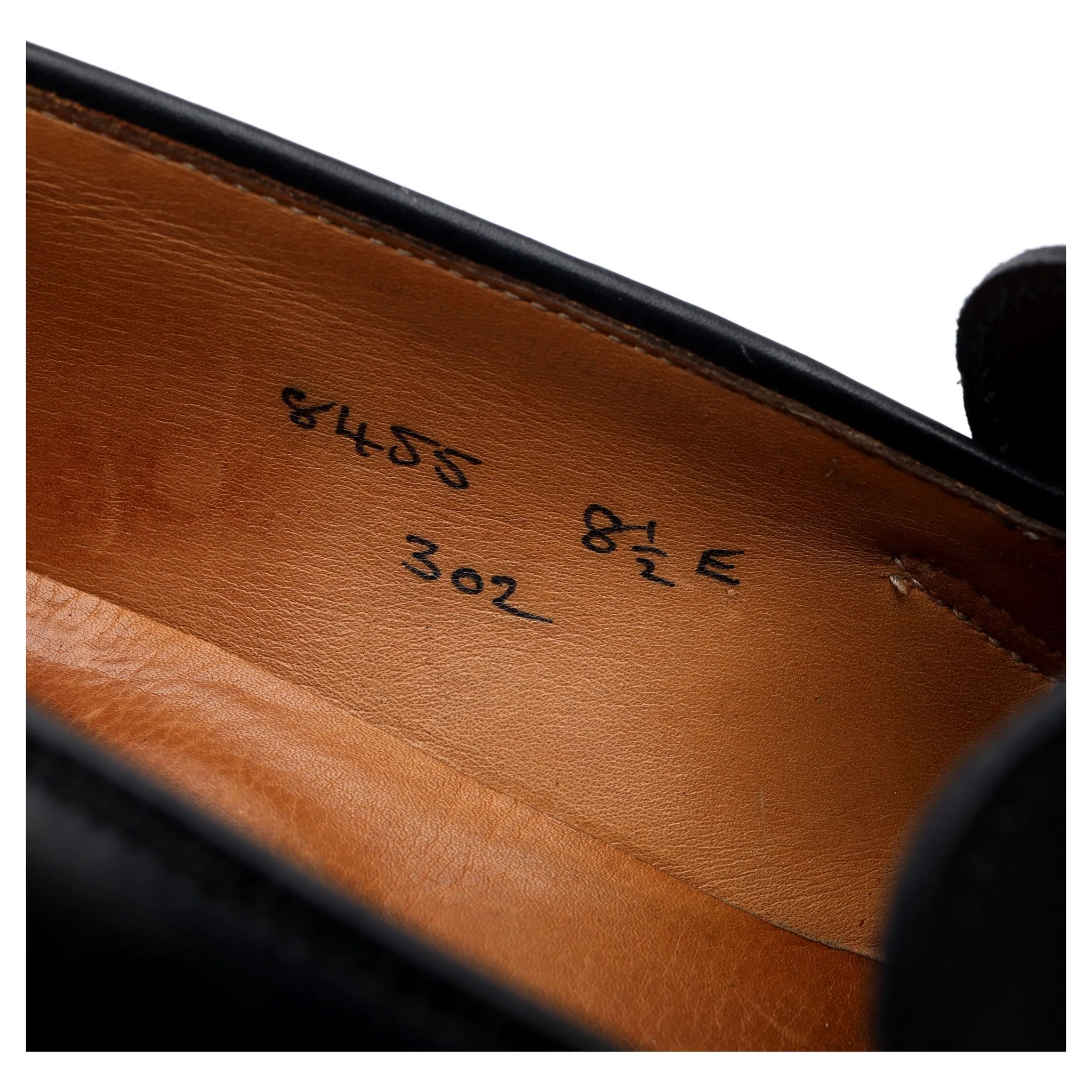 New & Lingwood Black Leather Butterfly Loafers UK 8.5 E