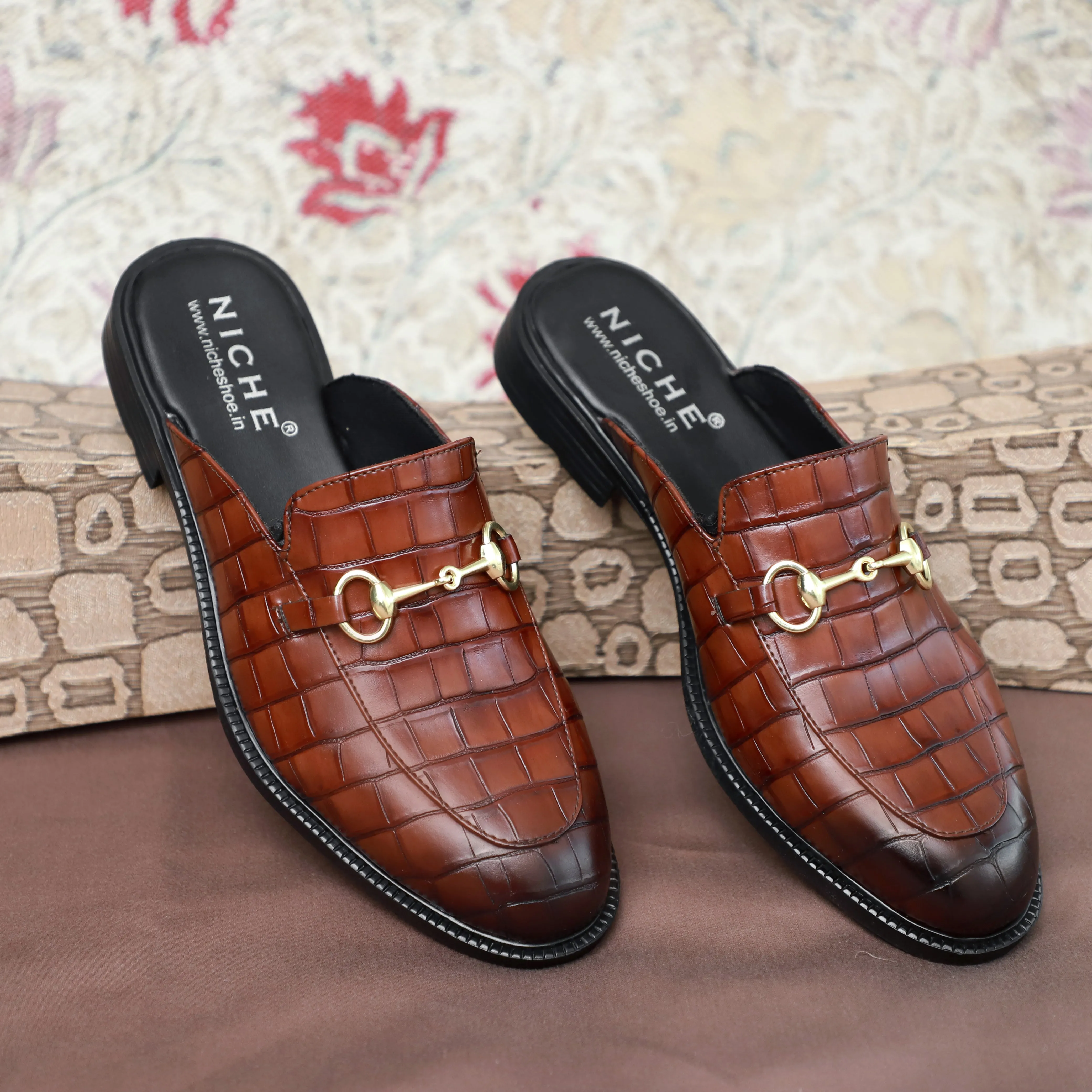 NICHE Cherry Cro-Co Pattern Mule