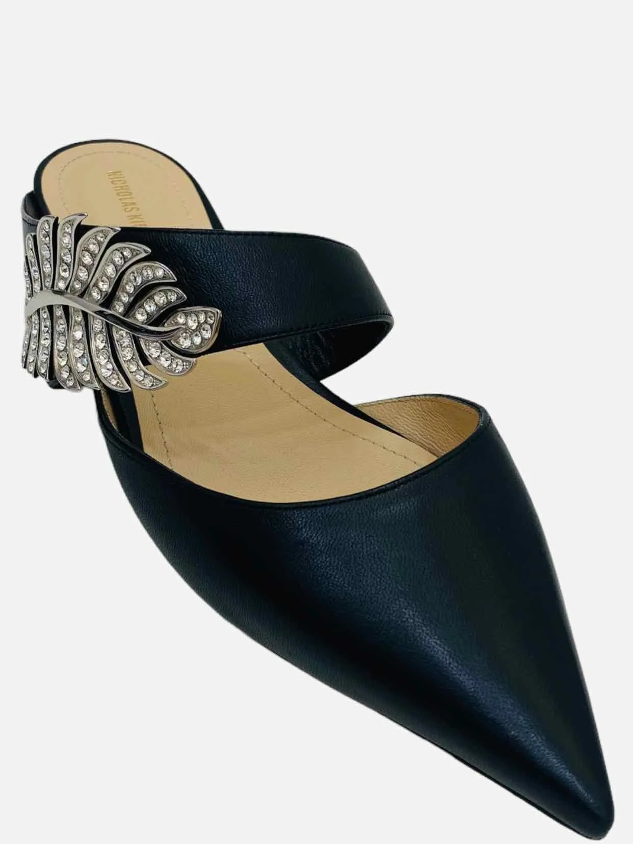 NICHOLAS KIRKWOOD Monstera Black Flats 37