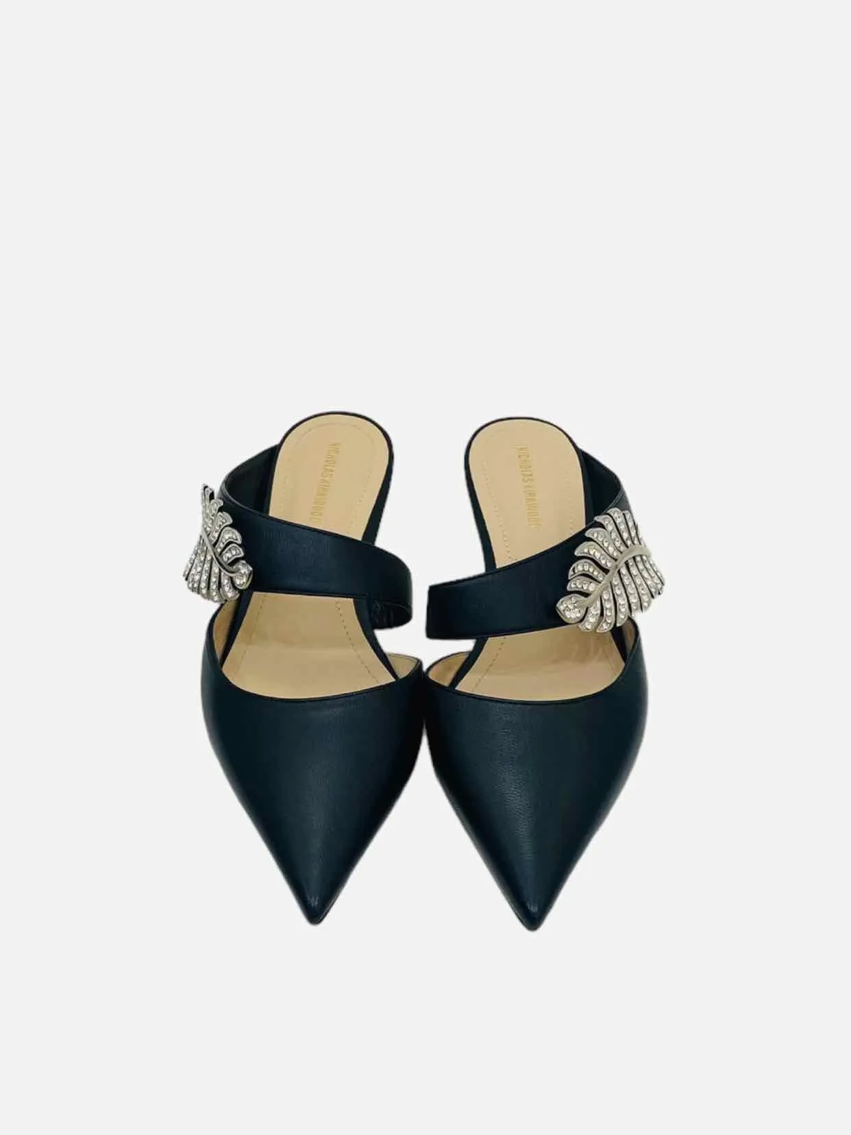 NICHOLAS KIRKWOOD Monstera Black Flats 37
