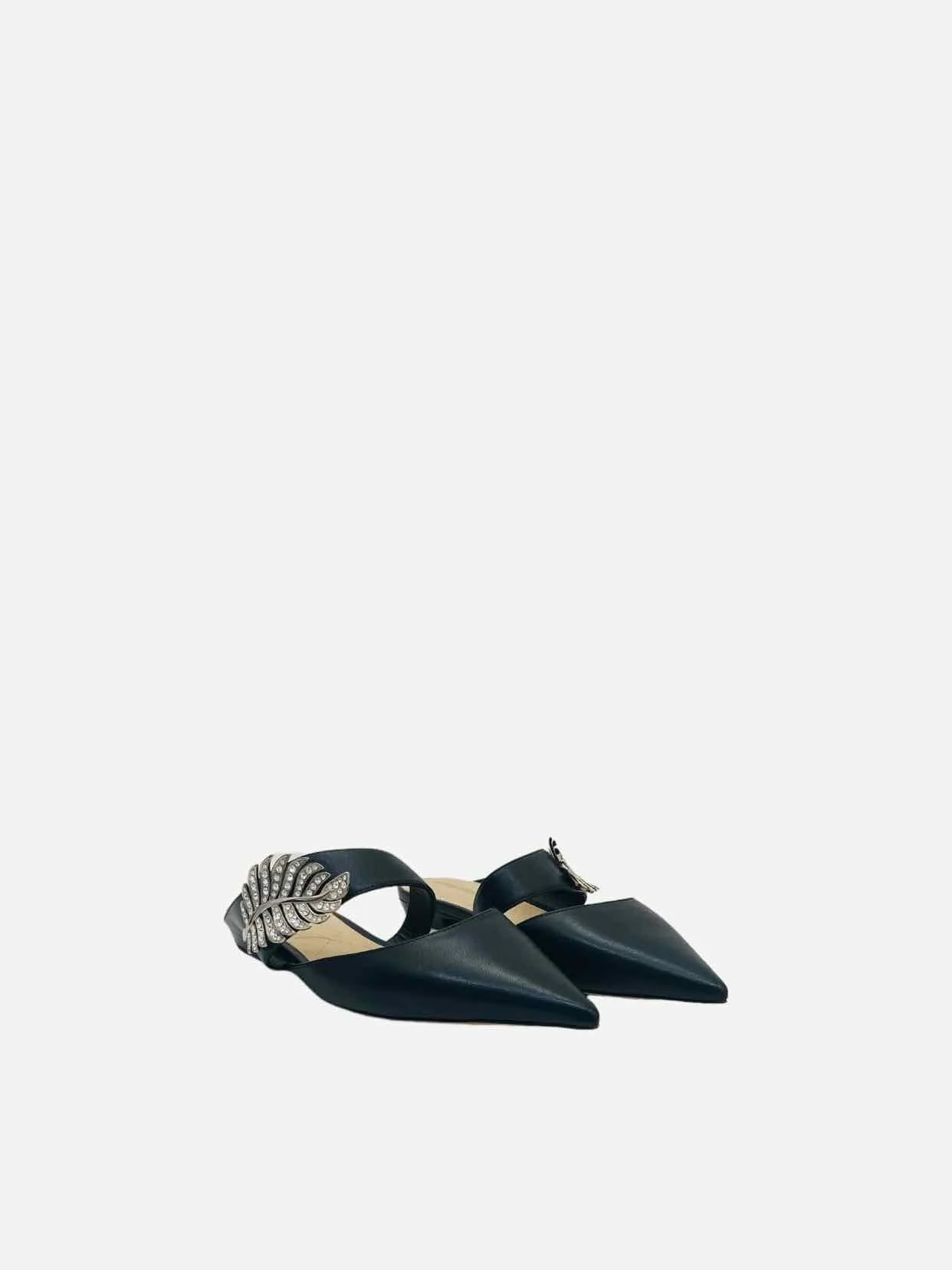 NICHOLAS KIRKWOOD Monstera Black Flats 37