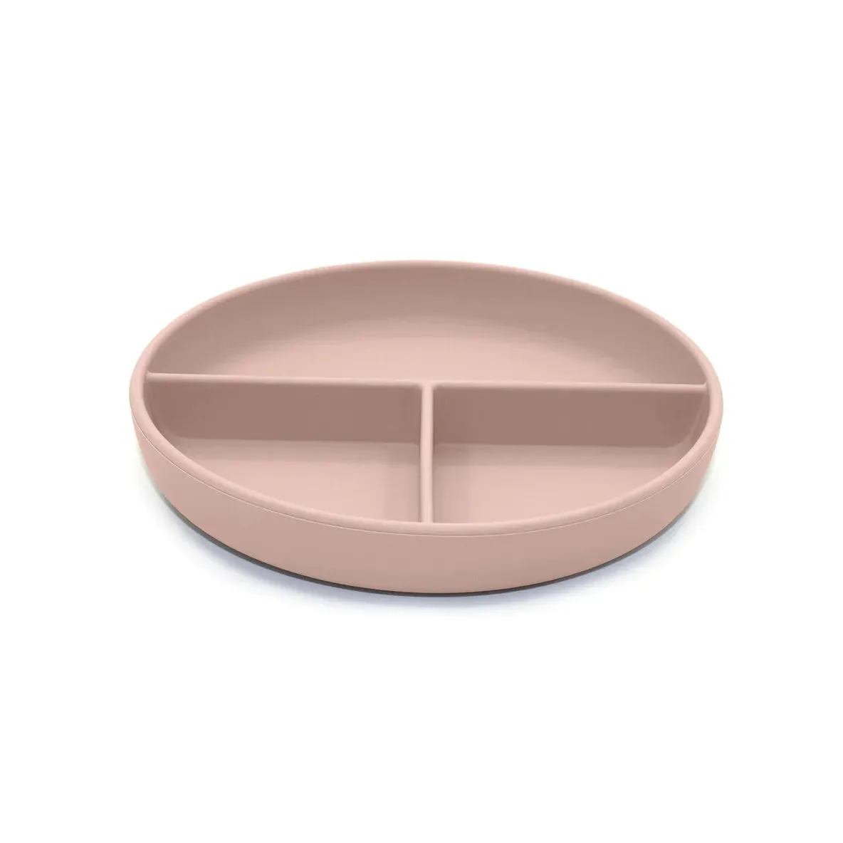 noüka Divided Suction Plate - Soft Blush