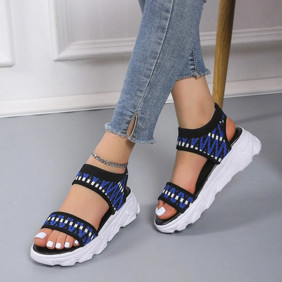 OCW Sports Sandals For Women Summer Thick Bottom Beach Casual
