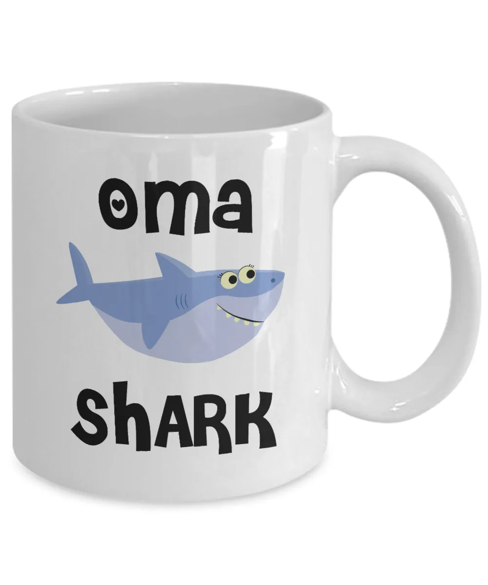 Oma Shark Mug Do Do Do Coffee Cup Oma Birthday Gift Idea Gifts for Omas