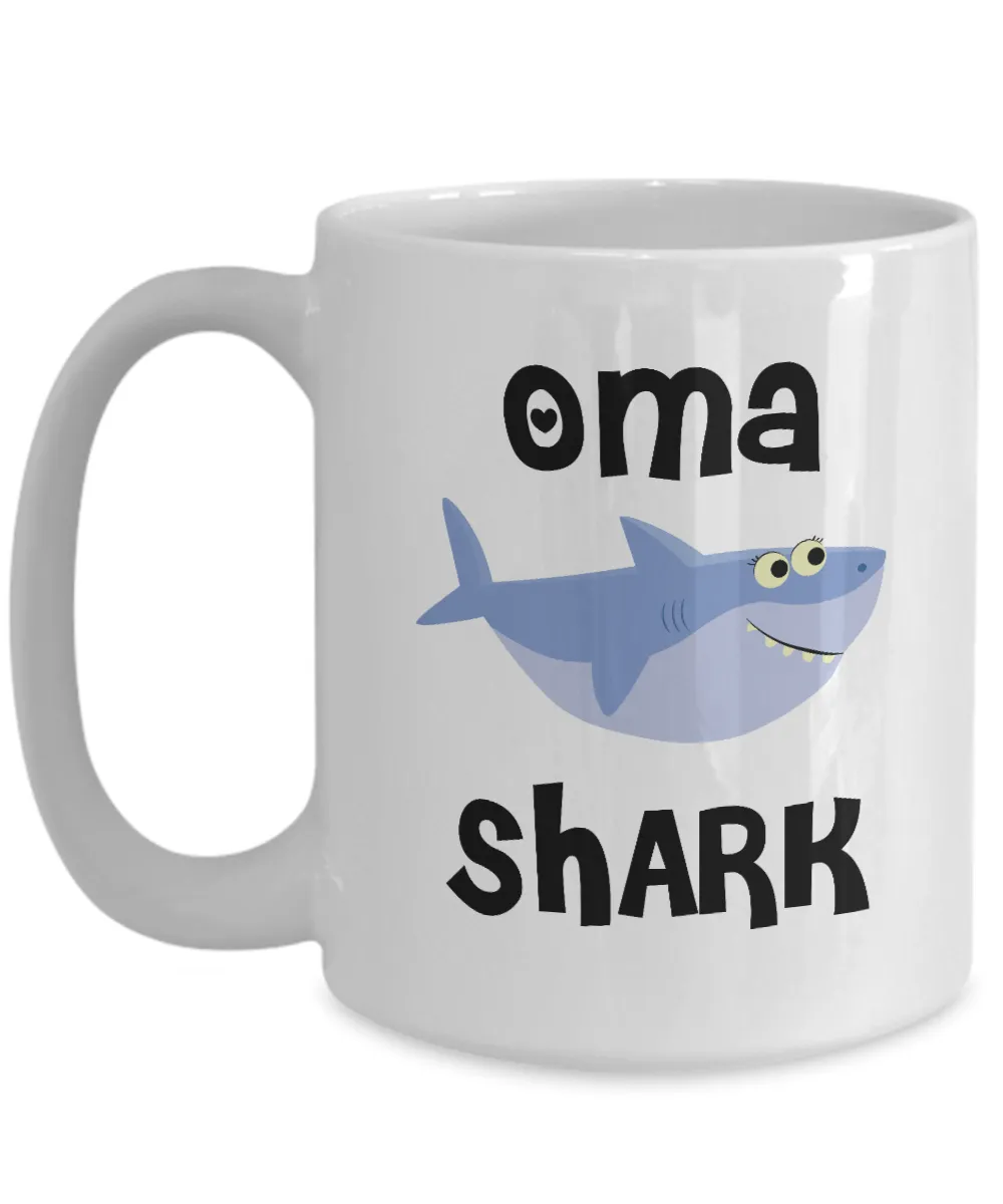 Oma Shark Mug Do Do Do Coffee Cup Oma Birthday Gift Idea Gifts for Omas