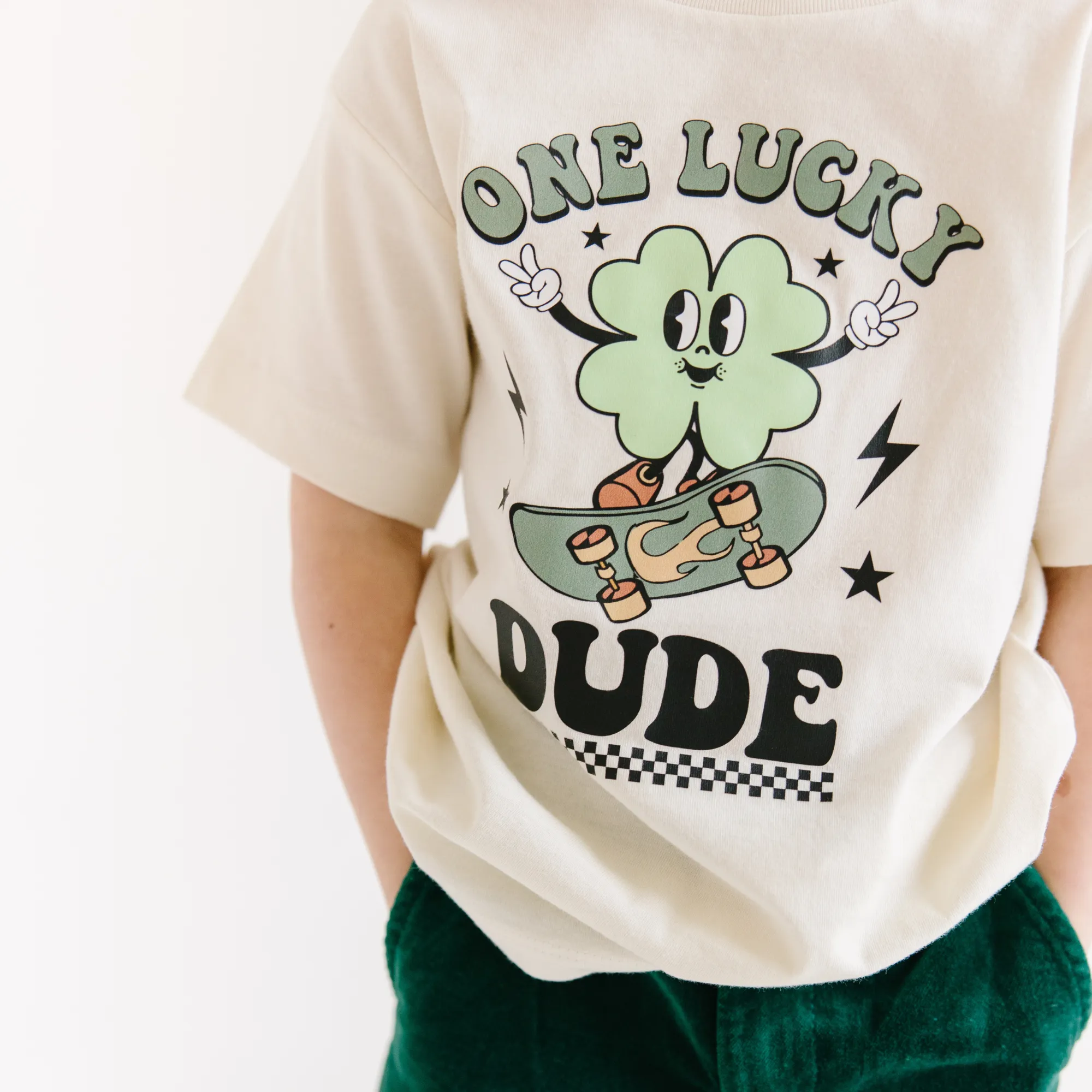 One Lucky Dude St. Patricks Day Kids shirt