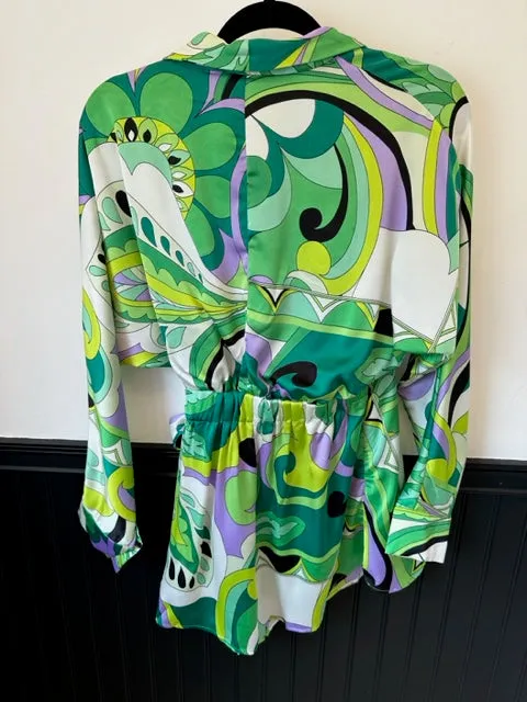 Paris Kelly Green Romper