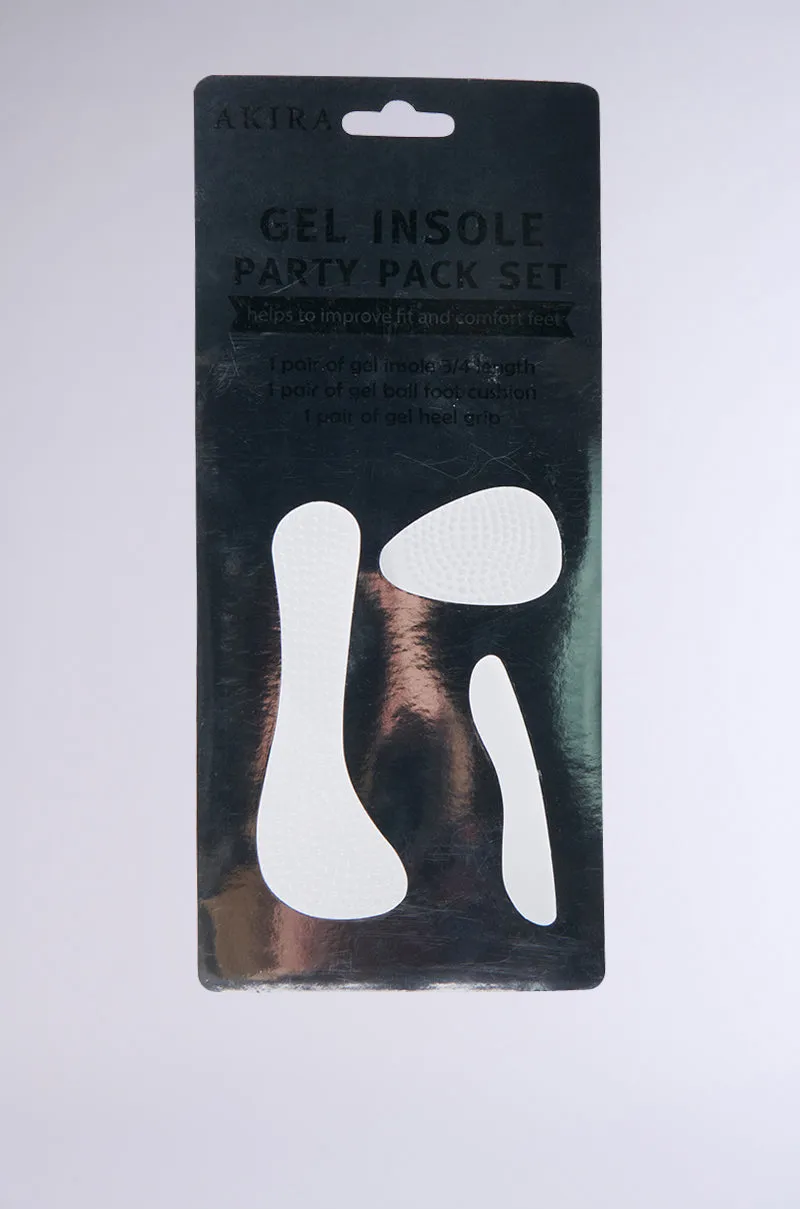 PARTY ON GEL INSOLE SET