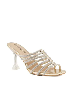 Party Wear Slip On I29236-Golden