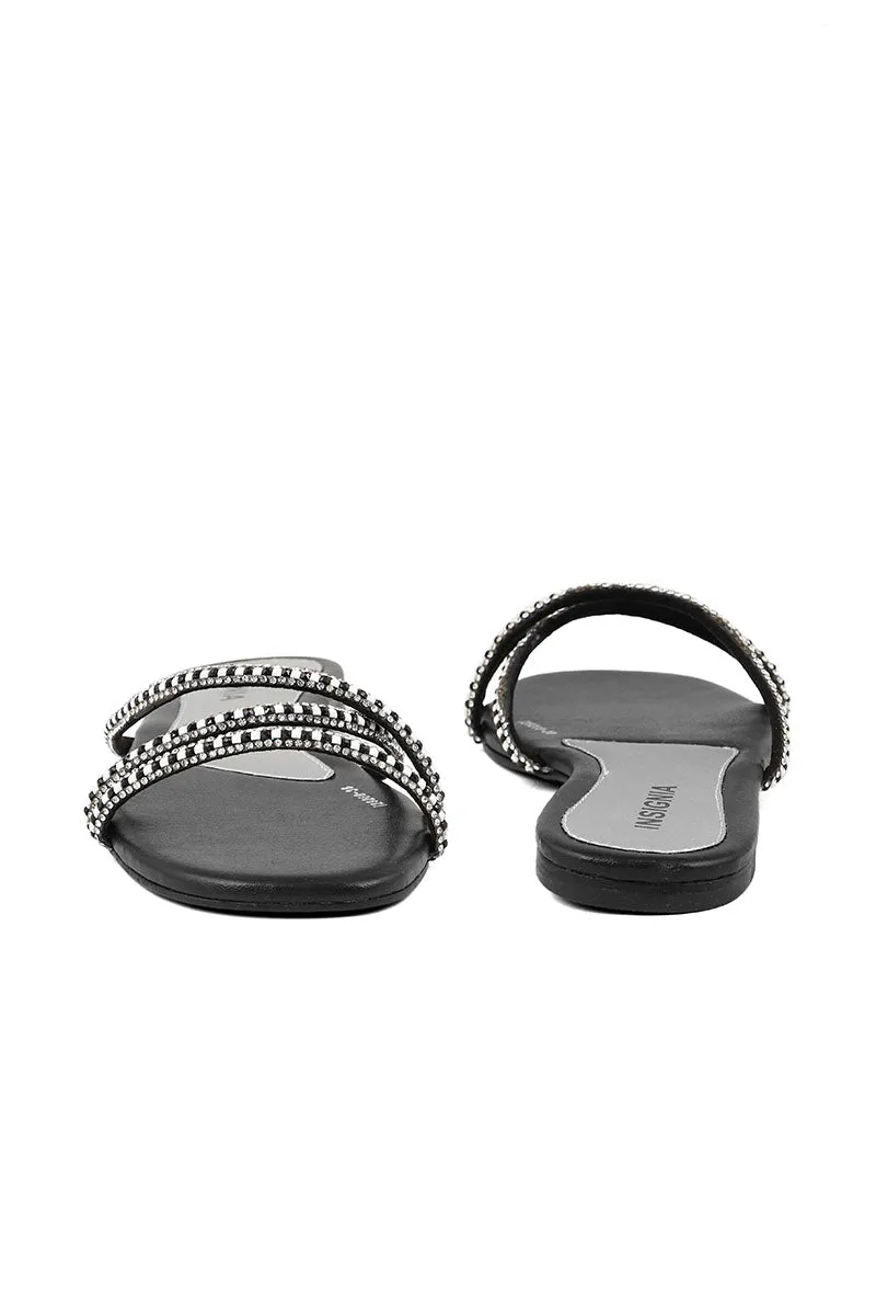 Party Wear Slip On I29268-Black