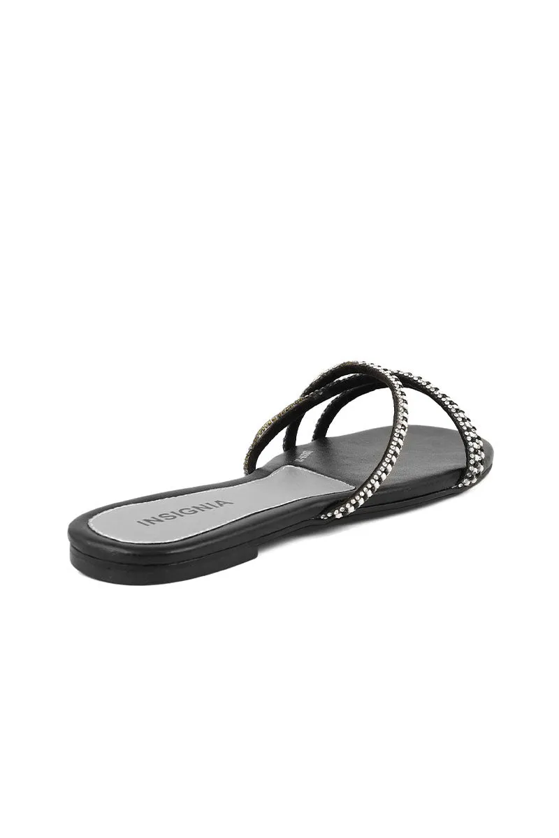 Party Wear Slip On I29268-Black