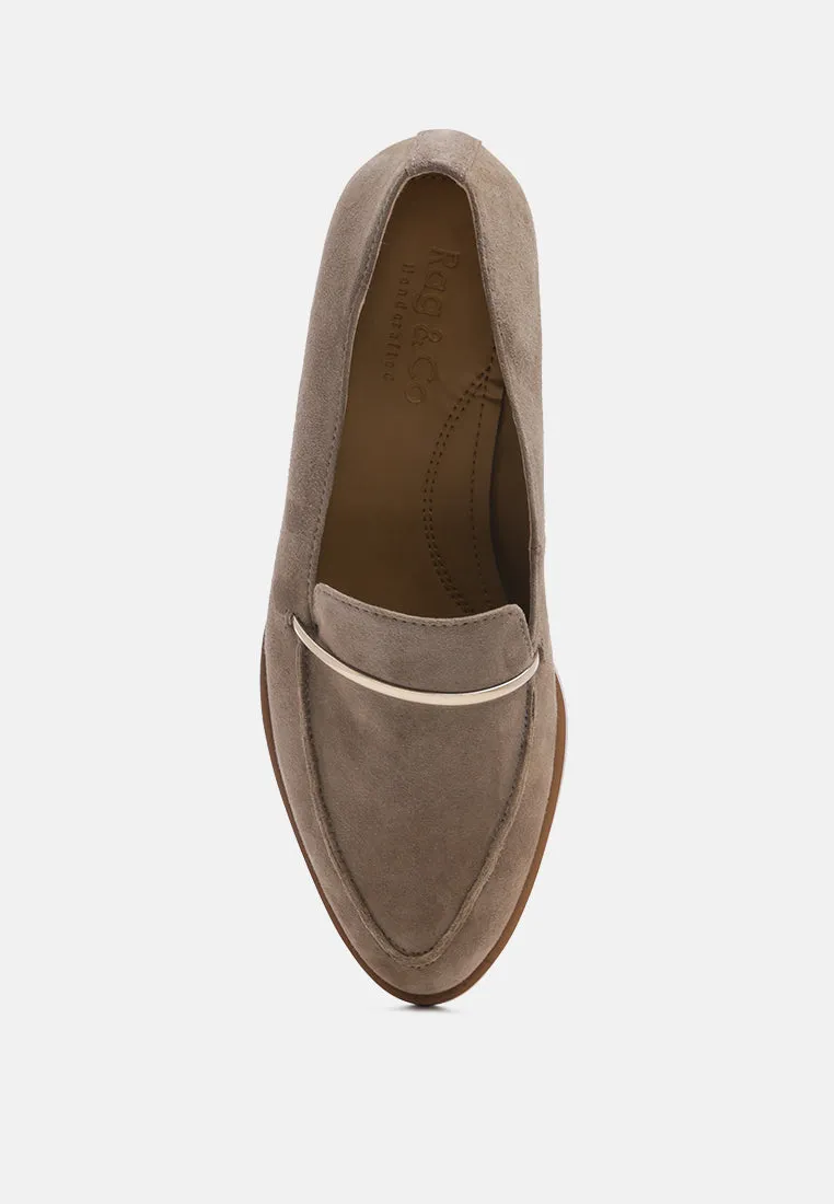 Paulina Suede Slip-On Loafers By Ruw