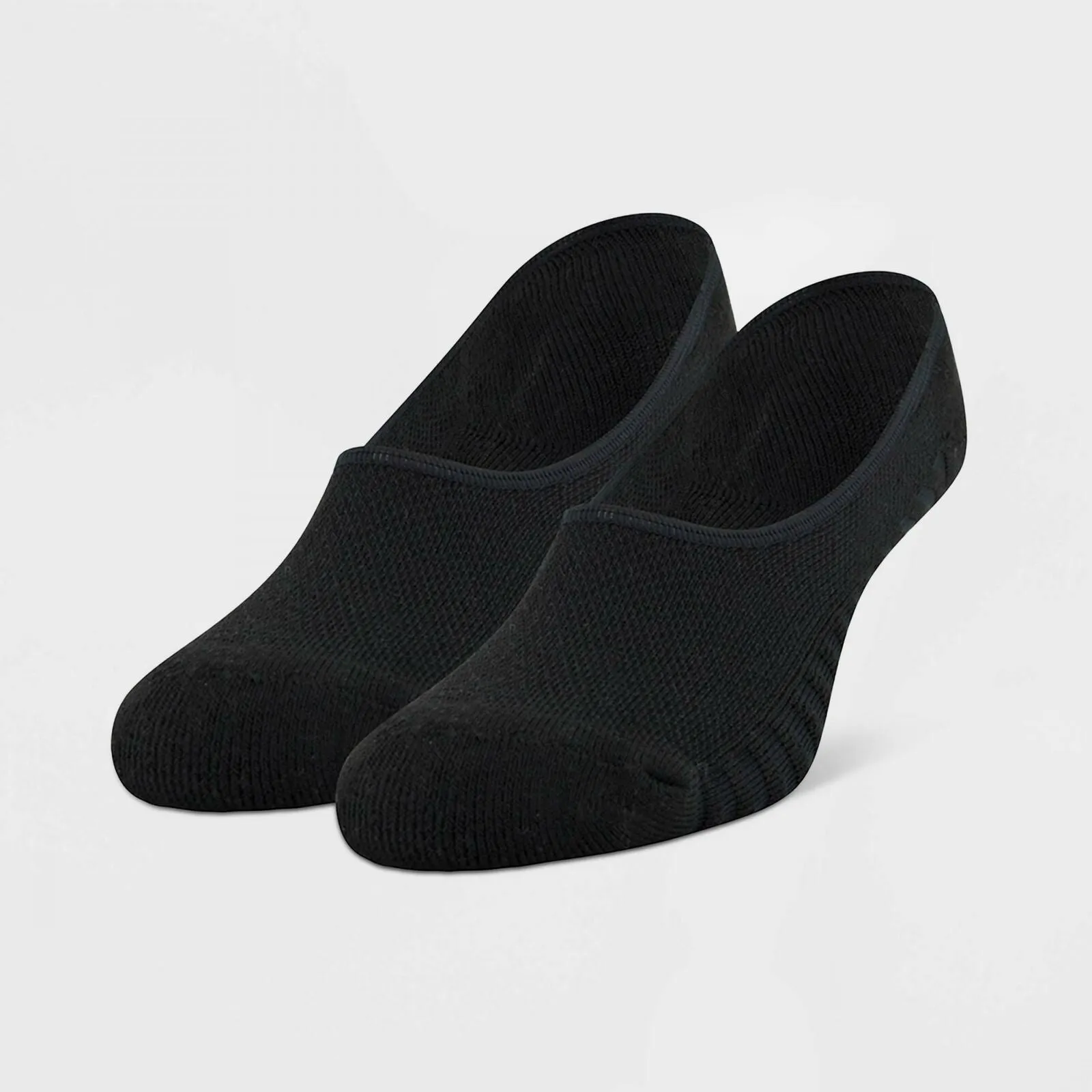 Peds Women's Mid Sport Cushioned Heel and Toe Liner Socks 2 Pair Pack