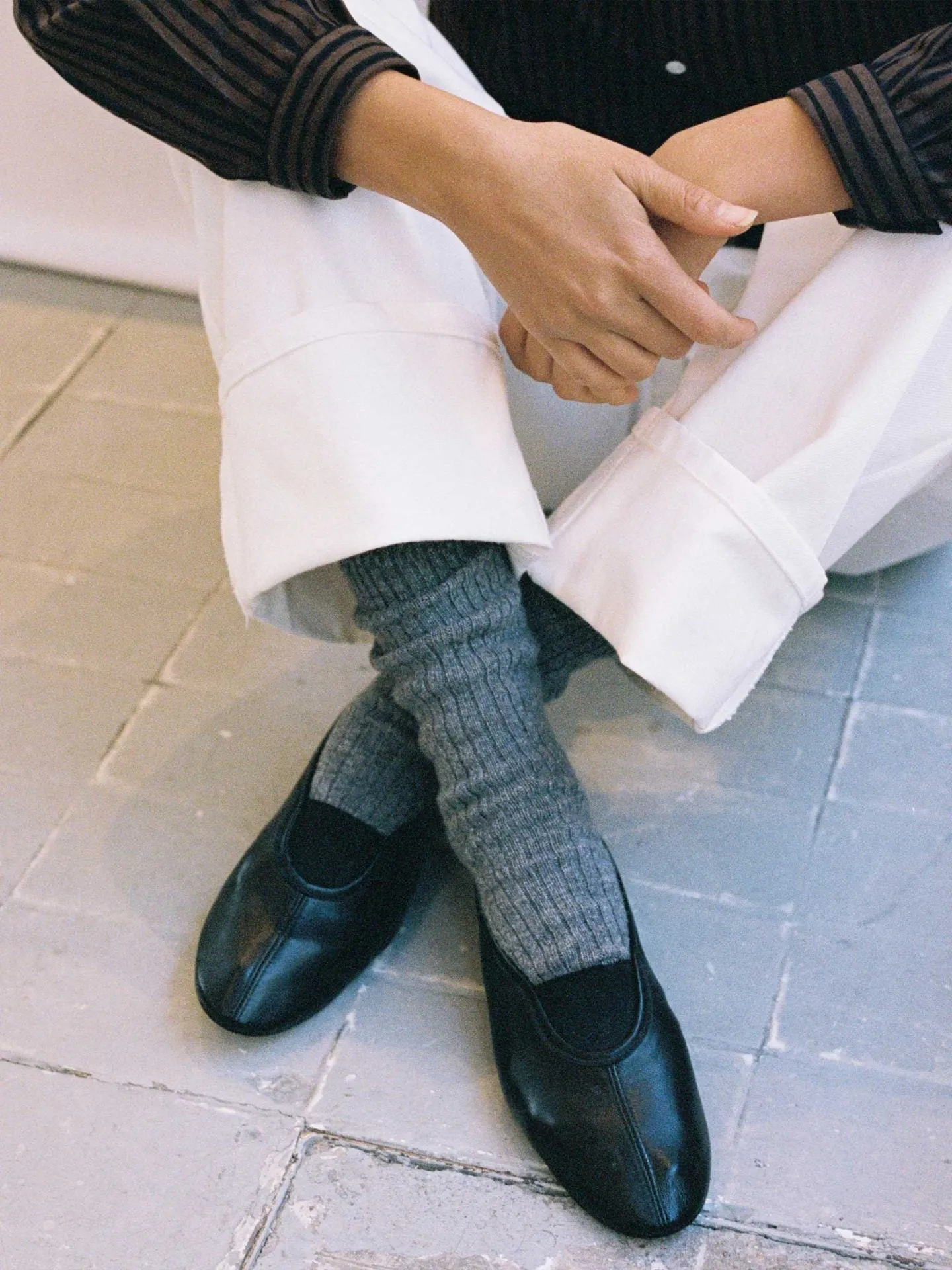 Piero black ballerina