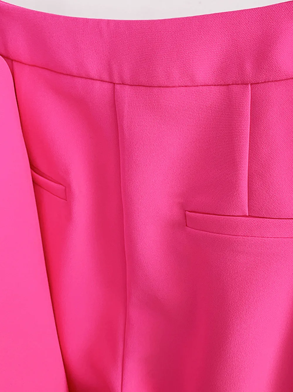 Pink 2 Piece Peak Lapel Single Breasted Slim Fit Women's Suit