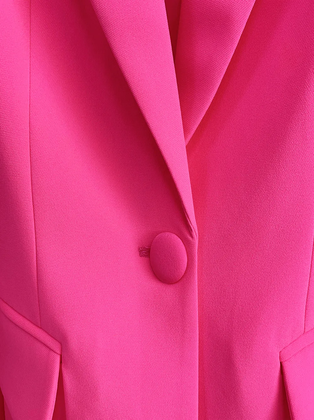 Pink 2 Piece Peak Lapel Single Breasted Slim Fit Women's Suit