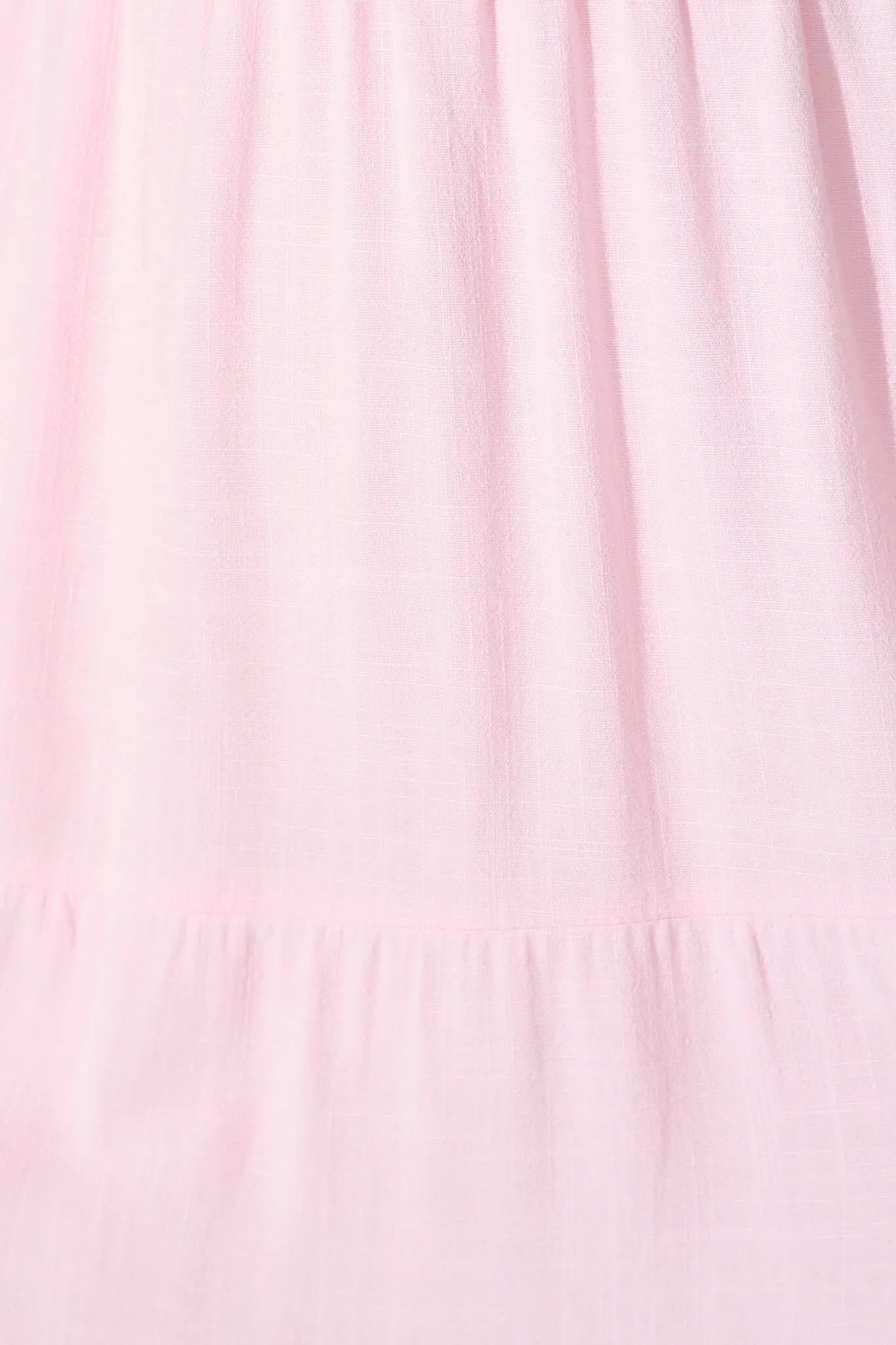 Pink Linen Blend Midi Dress - Utopia Style