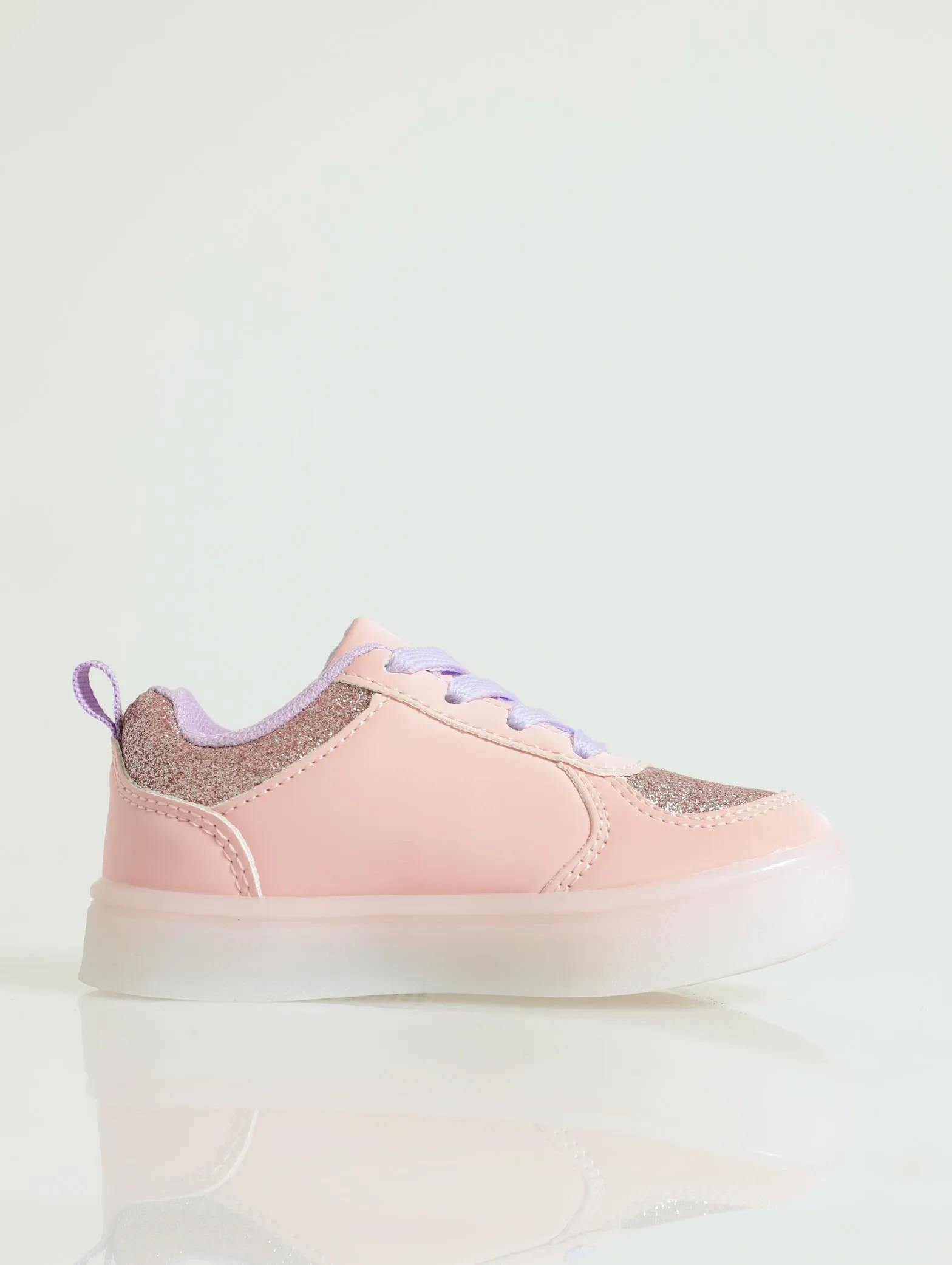 Pre-Girls Flower Light-Up Sneaker - Pink