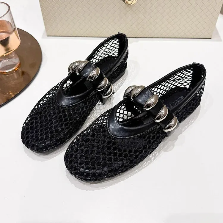 Round Toe Flats Slip-Ons