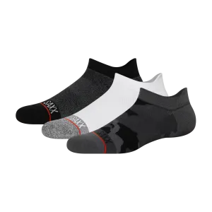 Saxx Mens Whole Package 3-Pack Low Show Socks - Black/White/Super Camo