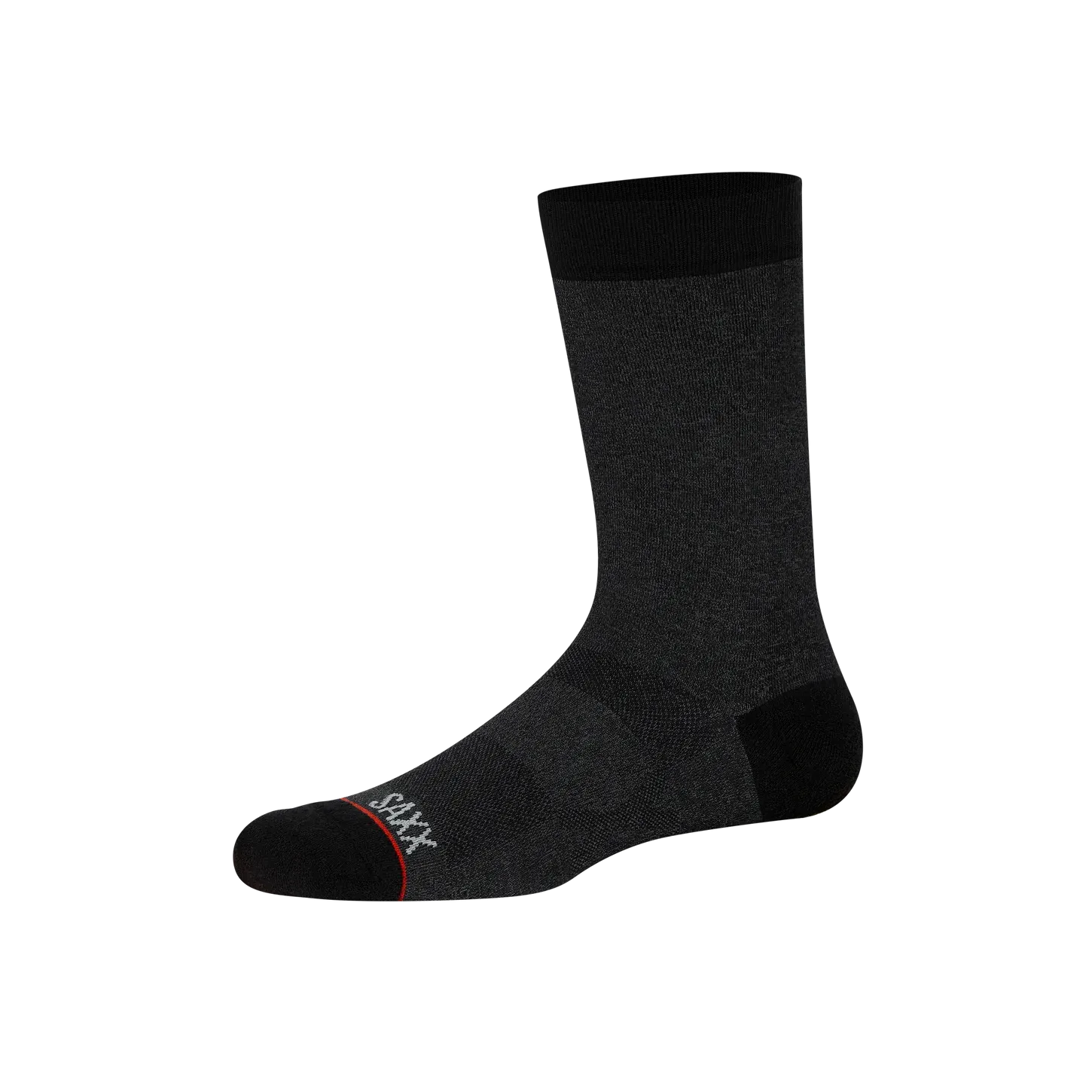 Saxx Mens Whole Package Crew Socks - Black Heather