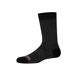 Saxx Mens Whole Package Crew Socks - Black Heather