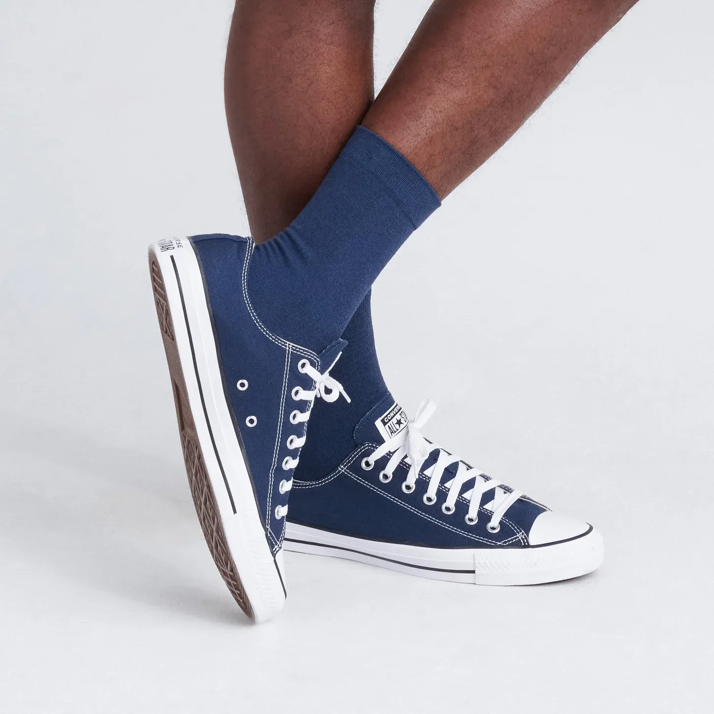 Saxx Mens Whole Package Crew Socks - Navy Heather