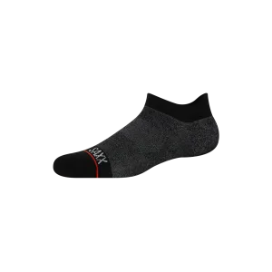 Saxx Mens Whole Package Low Show Socks - Black Heather