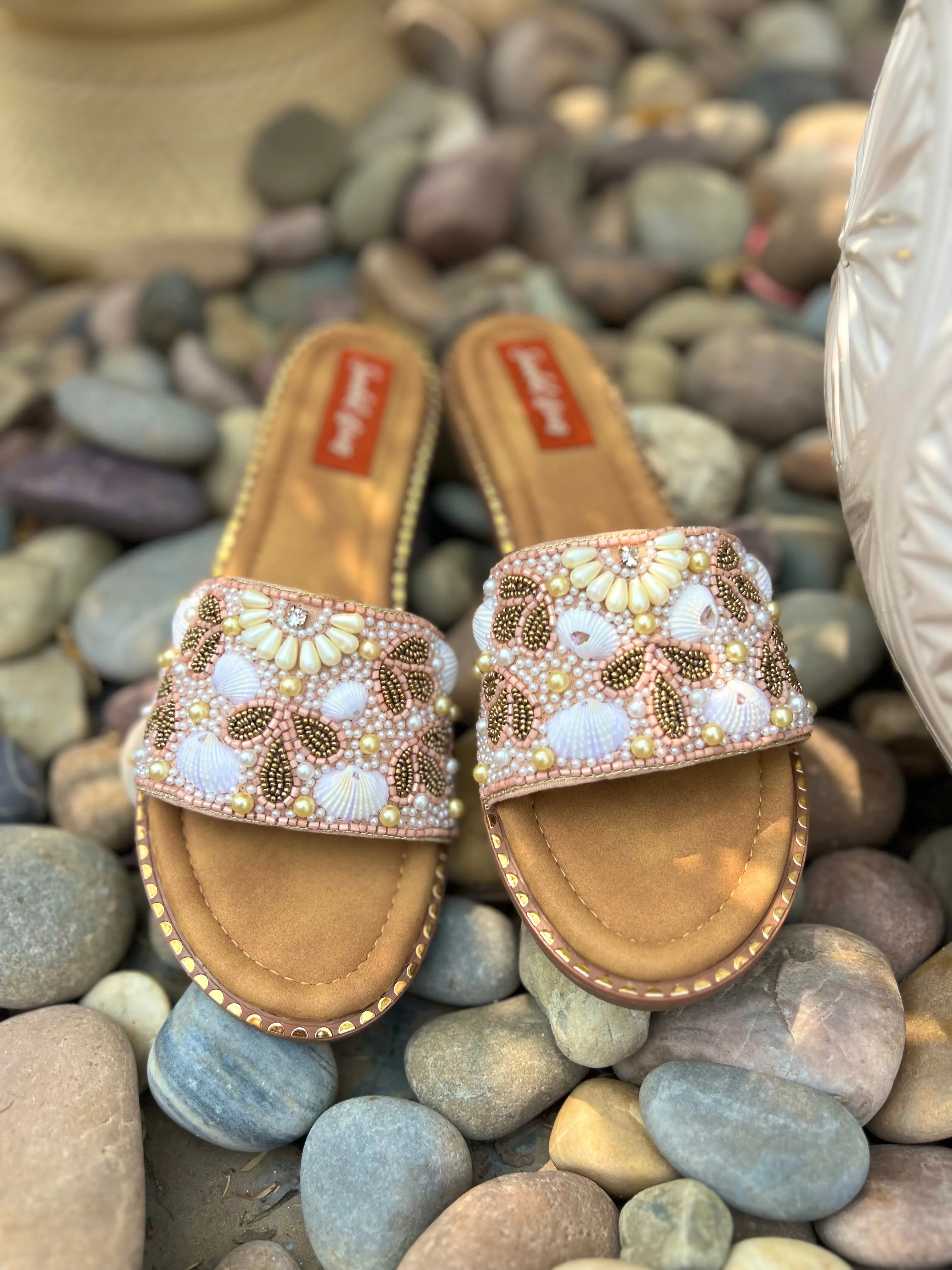 Seashell Serenade – Embellished Sliders