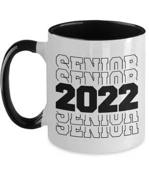 Senior 2022 Mug Two-Tone Coffee Cup Funny Gift