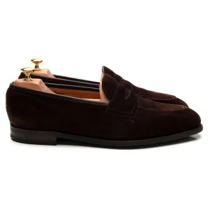 'Sloane' Dark Brown Suede Loafer UK 11 F