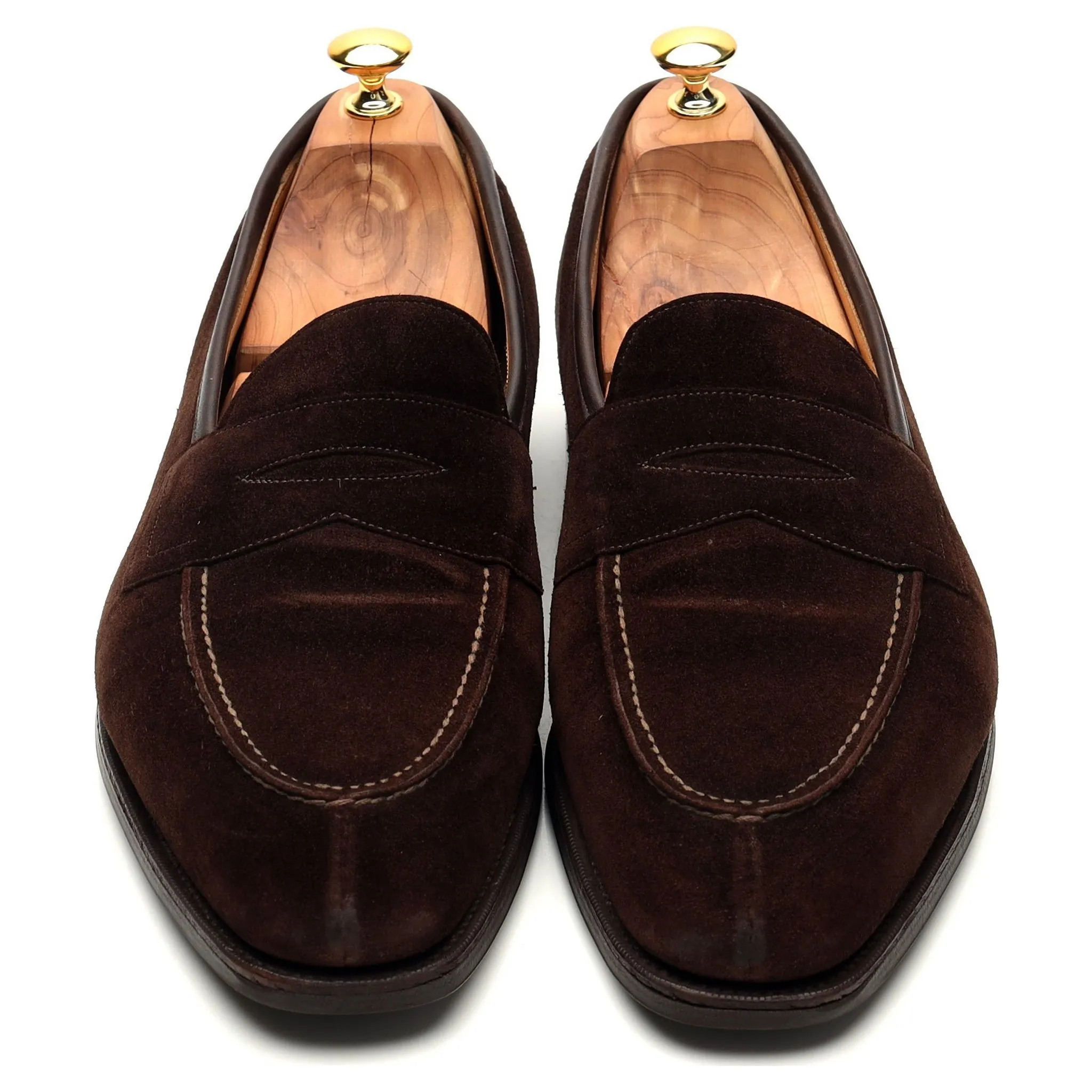 'Sloane' Dark Brown Suede Loafer UK 11 F