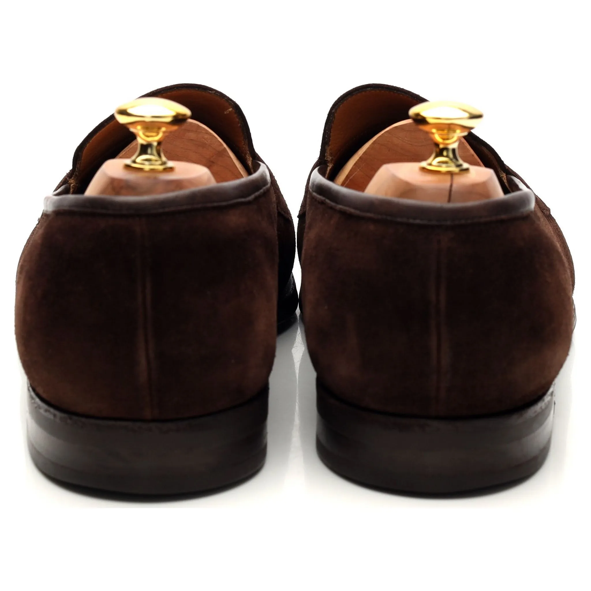 'Sloane' Dark Brown Suede Loafer UK 11 F