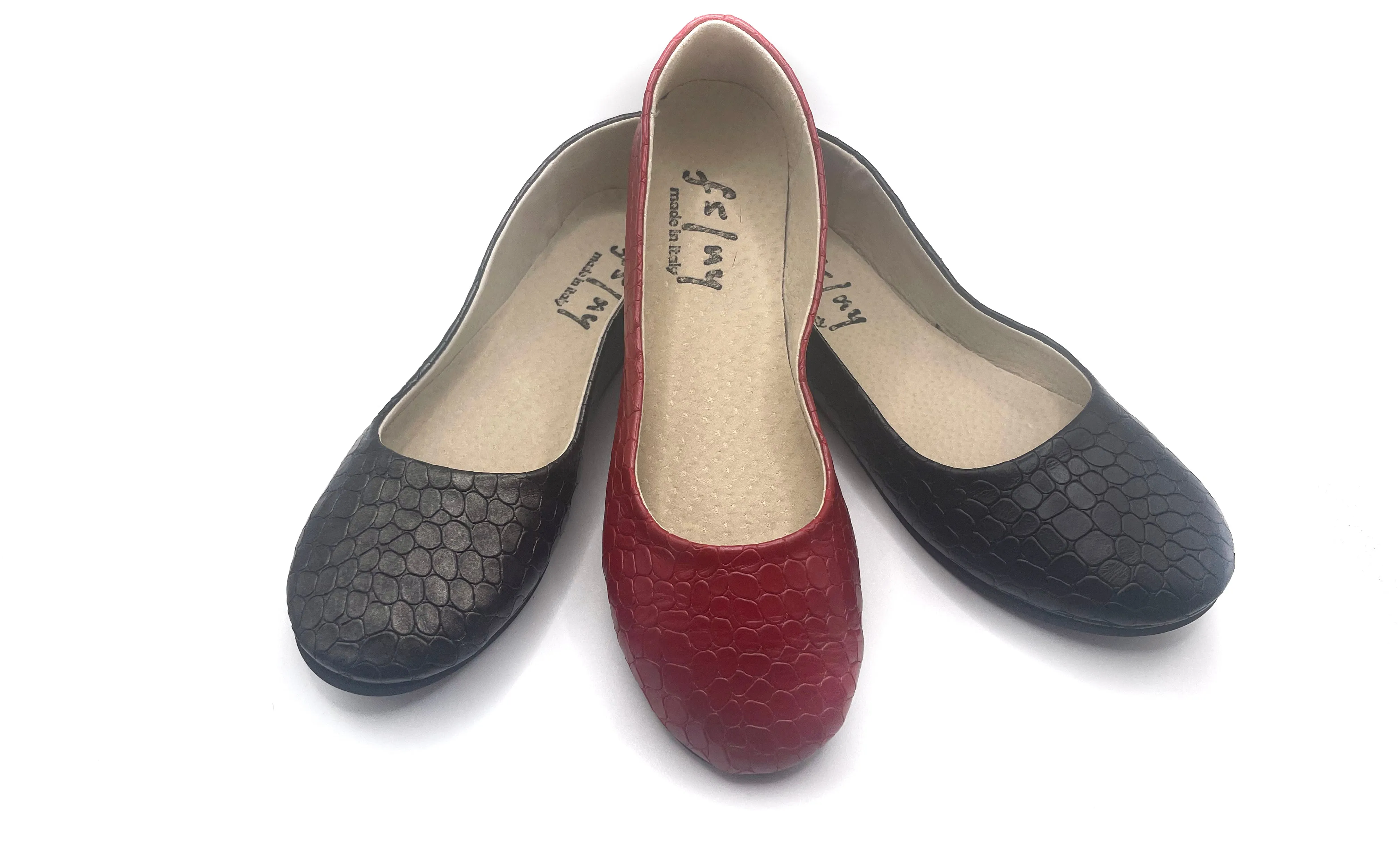 Sloop - Red Croco Leather